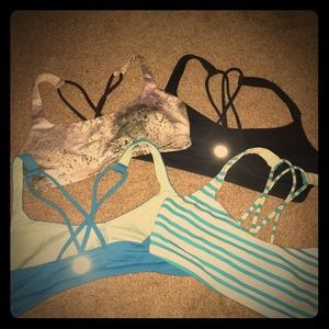 4 lululemon bras.